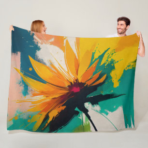 Cobertor De Velo Floração Enigmática – Uma Dança de Cor e Movimento