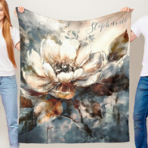 Floração Personalizada de Peônia em Aquarela Suave