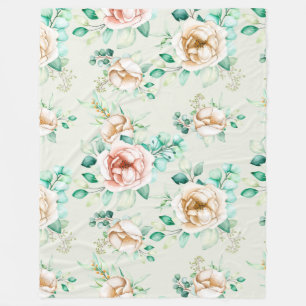 Cobertor De Velo Floral