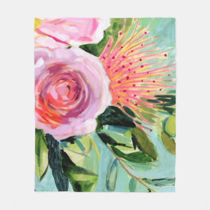 Cobertor De Velo Floral Brushy I