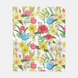 Cobertor De Velo Floral estético