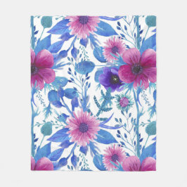 Cobertor De Velo Floral estético