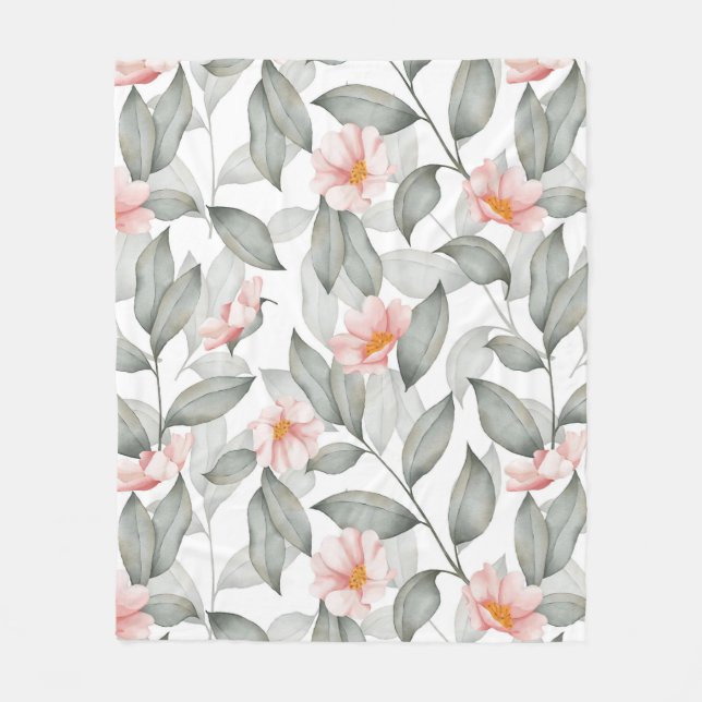 Cobertor De Velo Floral estético (Frente)