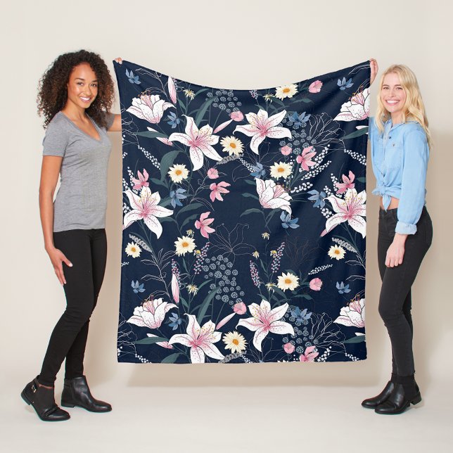 Cobertor De Velo Floral estético (Criador carregado)