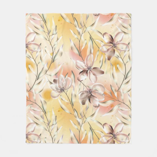 Cobertor De Velo Floral estético (Frente)