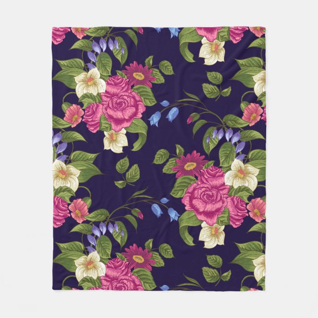 Cobertor De Velo Floral estético (Frente)