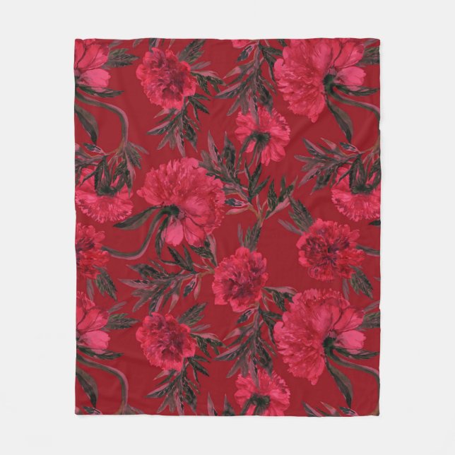 Cobertor De Velo Floral estético (Frente)