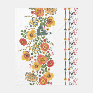 Cobertor De Velo Floral Estilizado: Design sem água.