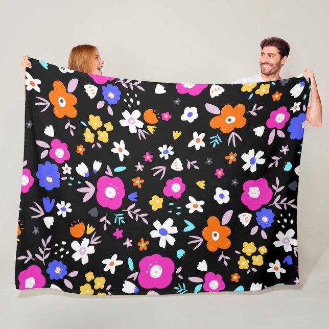 Cobertor De Velo Floral Fun 60x80 Fleece Blanket (In Situ)