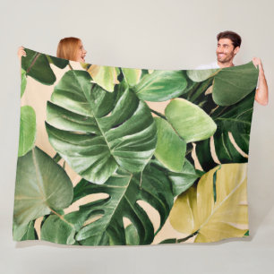 Cobertor De Velo Floral/Havaí/Folha tropical