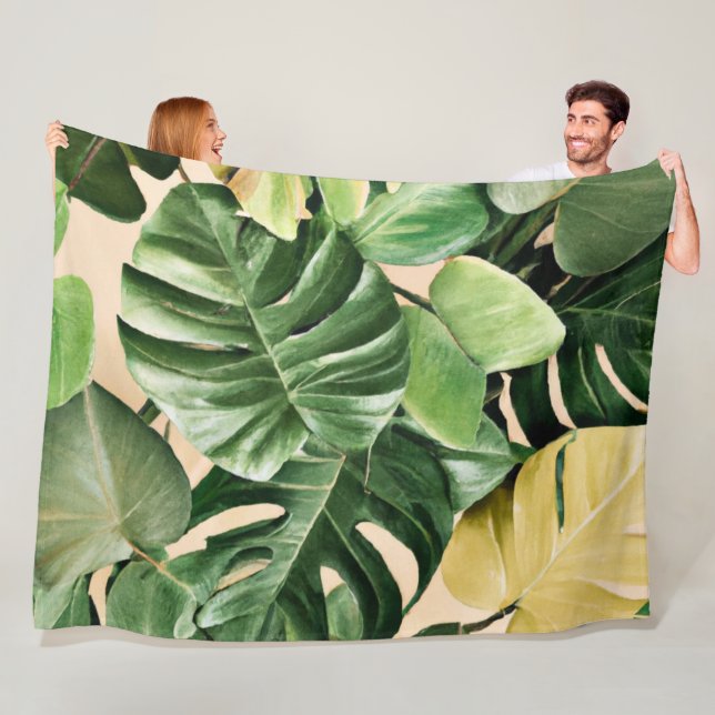 Cobertor De Velo Floral/Havaí/Folha tropical (In Situ)