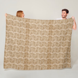 Cobertor De Velo Floral Moderno Vintage Sobre A Trendência De Made