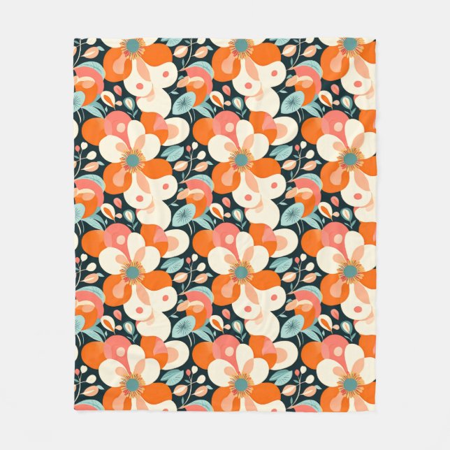 Cobertor De Velo Floral Ousada  (Frente)