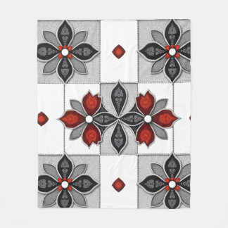 Cobertor De Velo Floral Patterno Fleece