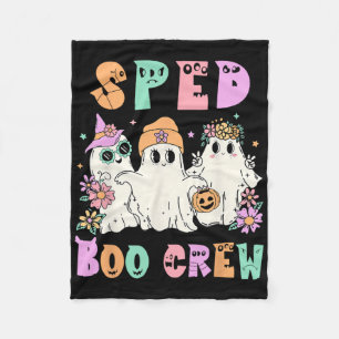 Cobertor De Velo Floral Sped Boo Crew Halloween Ghost Special Ed Sp
