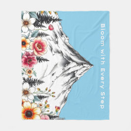 Cobertor De Velo Floral Watercolor Blanket