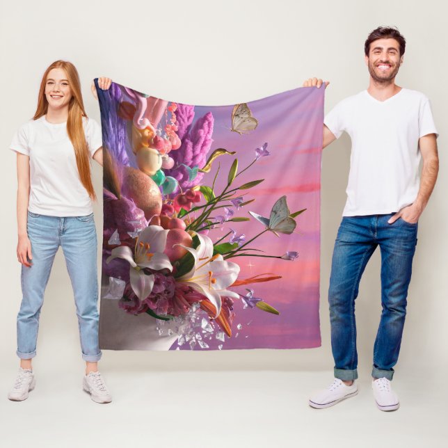 Cobertor De Velo Flores Abstrato Florais Bonitas #1 (In Situ)