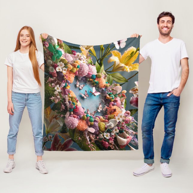 Cobertor De Velo Flores Abstrato Florais Bonitas #2 (In Situ)