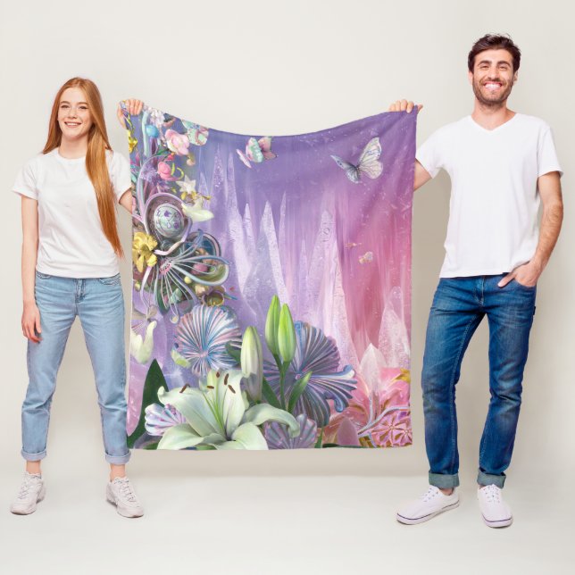 Cobertor De Velo Flores Abstrato Florais Bonitas #7 (In Situ)