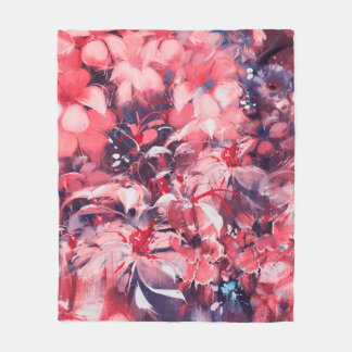 Cobertor De Velo flores abstrato sem costura, estilo de pintura a ó
