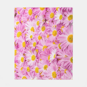 Cobertor De Velo Flores Amarelas Cor-de-rosa Fundo sem costura