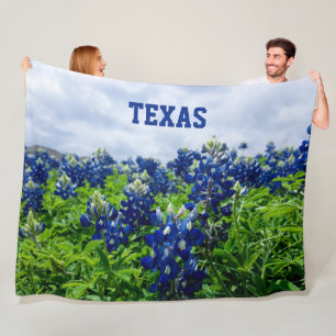 Cobertor De Velo Flores Azuis Flores Texas Floral Floree