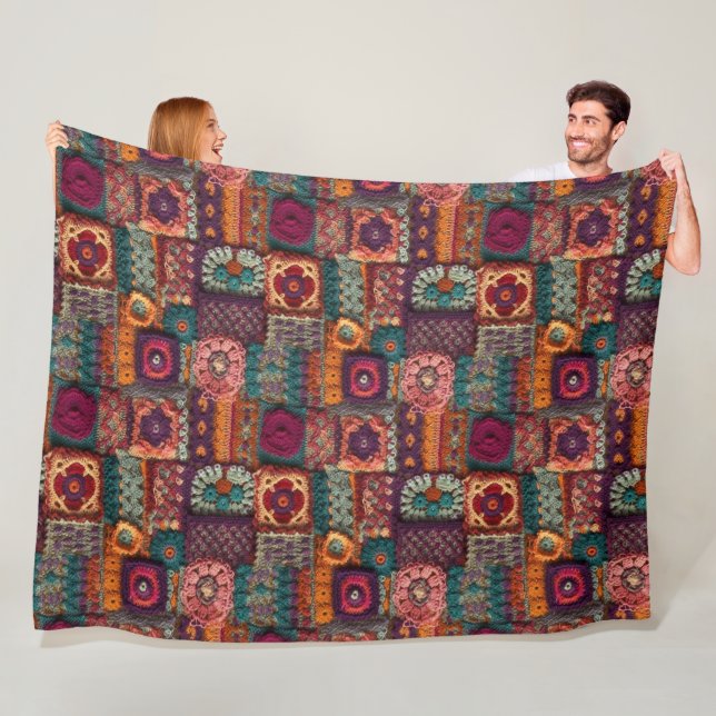 Cobertor De Velo Flores Boho Crochet (In Situ)