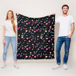 Cobertor De Velo Flores Coloridas