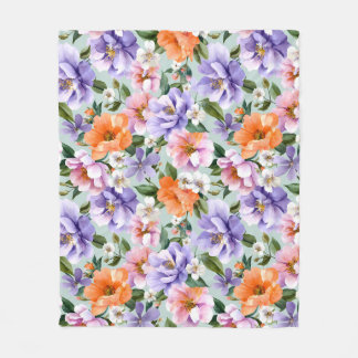 Cobertor De Velo Flores Coloridas Sutil Boho flor