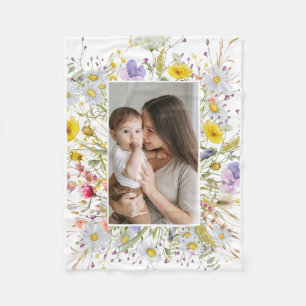 Cobertor De Velo Flores da Primavera bebê Foto Dia das Mães