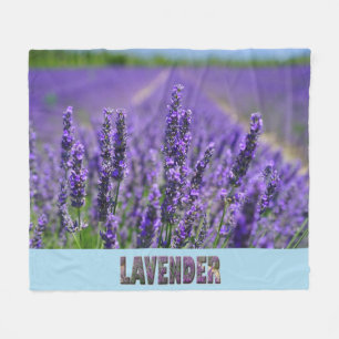 Cobertor De Velo Flores de lavanda Purple Floral