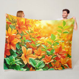 Cobertor De Velo Flores de Verão Vibrantes