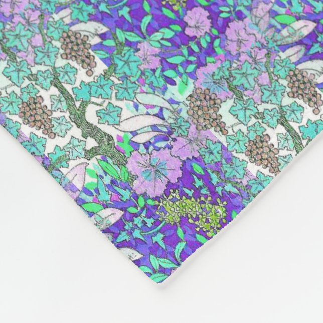 Cobertor De Velo Flores de vinha padrão floral elegante (Quina)