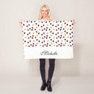 Cobertor De Velo Flores decorativas personalizadas de primavera bra