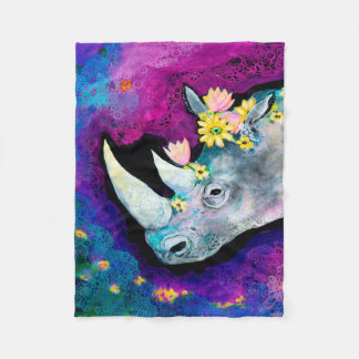 Cobertor De Velo Flores do Rino