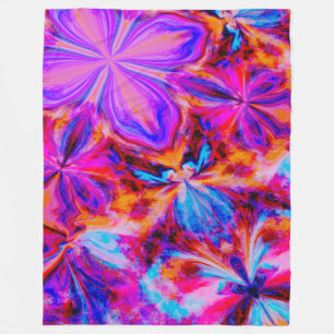 Cobertor De Velo Flores e borboletas na Abstrato
