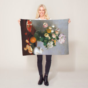 Cobertor De Velo Flores e Frutas, Henri Fantin-Latour