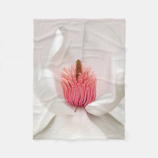 Cobertor De Velo Flores | Magnésia Branca (Frente)