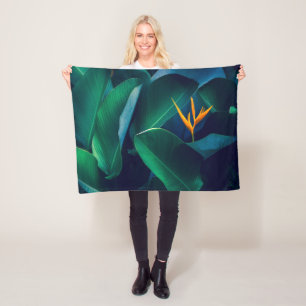 Cobertor De Velo Flores Pássaro do Paraíso