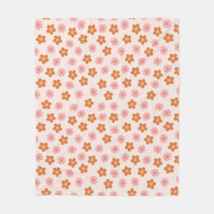 Cobertor De Velo Flores Pop de de humor retrógrado cor-de-rosa e l