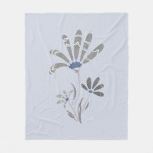 Flores Psicodélicas abstrato em Escala de Cinza