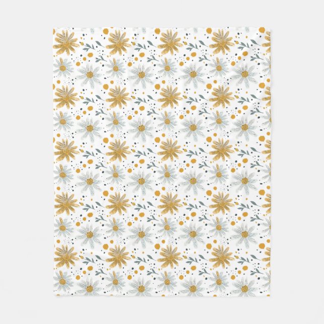 Cobertor De Velo Flores São As Palavras Da Terra (Frente)