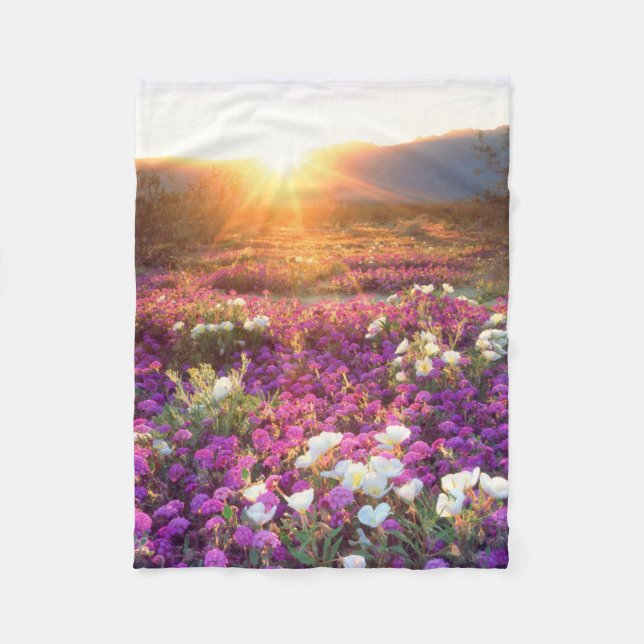Cobertor De Velo Flores selvagens no pôr do sol | Anza-Borrego Dese (Frente)