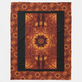 Cobertor De Velo Flores selvagens, pretas e Douradas 1