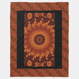 Cobertor De Velo Flores selvagens, pretas e Douradas 12