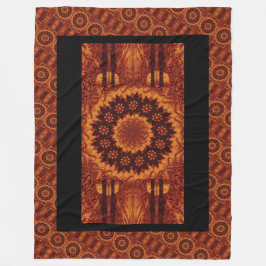 Cobertor De Velo Flores selvagens, pretas e Douradas 13