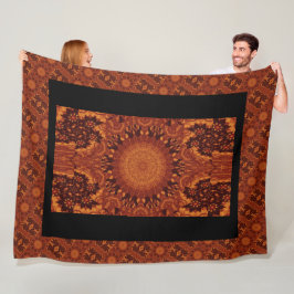 Cobertor De Velo Flores selvagens, pretas e Douradas 14