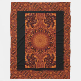 Cobertor De Velo Flores selvagens, pretas e Douradas 14