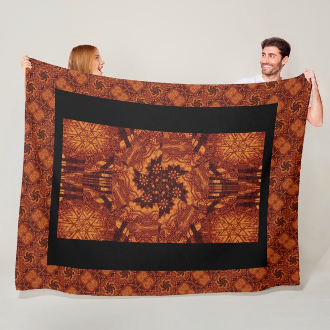 Cobertor De Velo Flores selvagens, pretas e Douradas 15 (In Situ)