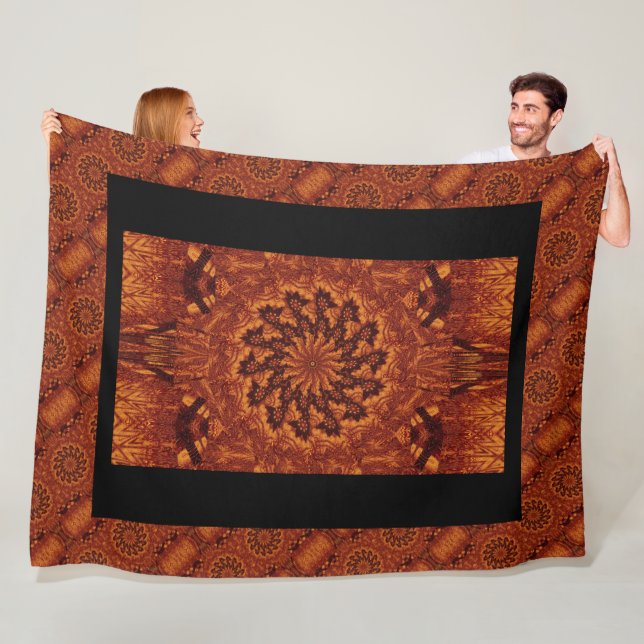 Cobertor De Velo Flores selvagens, pretas e Douradas 21 (In Situ)